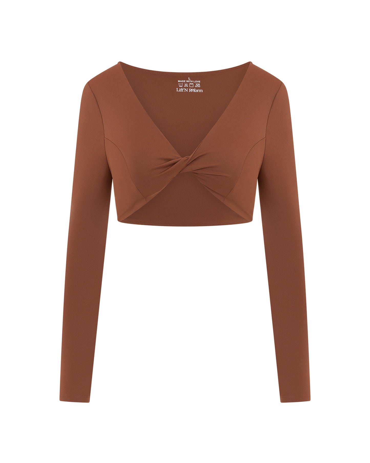 ALBA TWIST TOP – BROWN