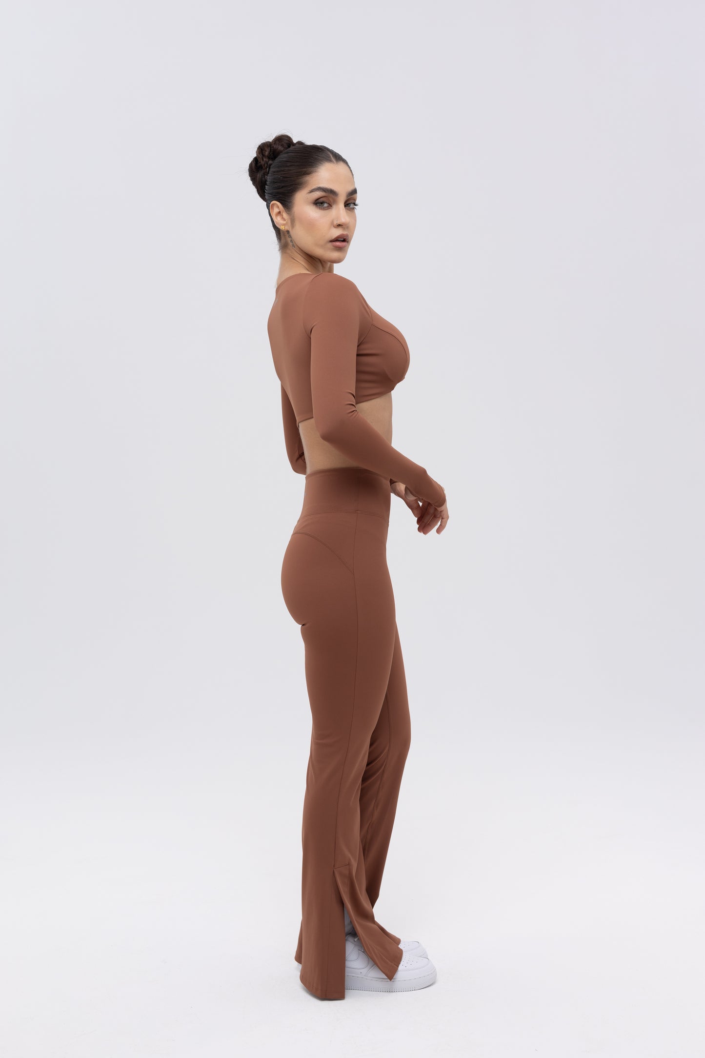ALBA TWIST TOP – BROWN